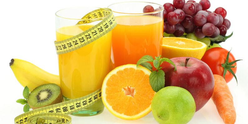 Fruit, vegetables and fruit juices