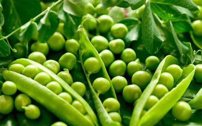 You can include peas in the menu for pancreatitis