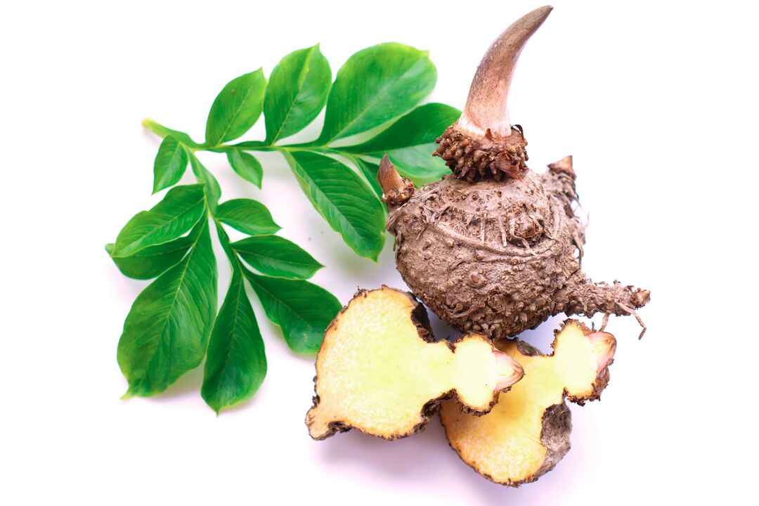 konjac vegetable tubers - composition Reduslim